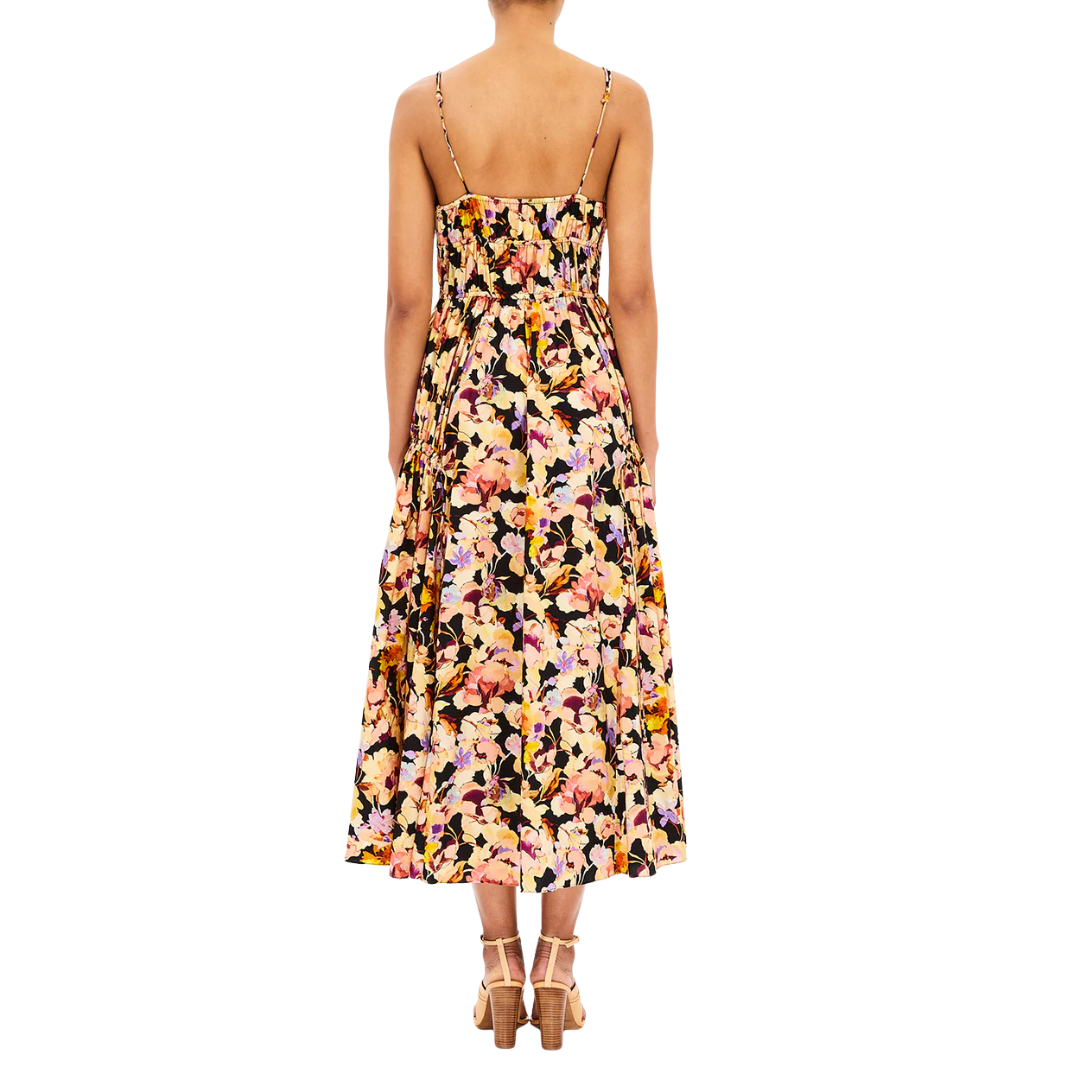 Vidri Cotton Cami Dress in Night Bloom