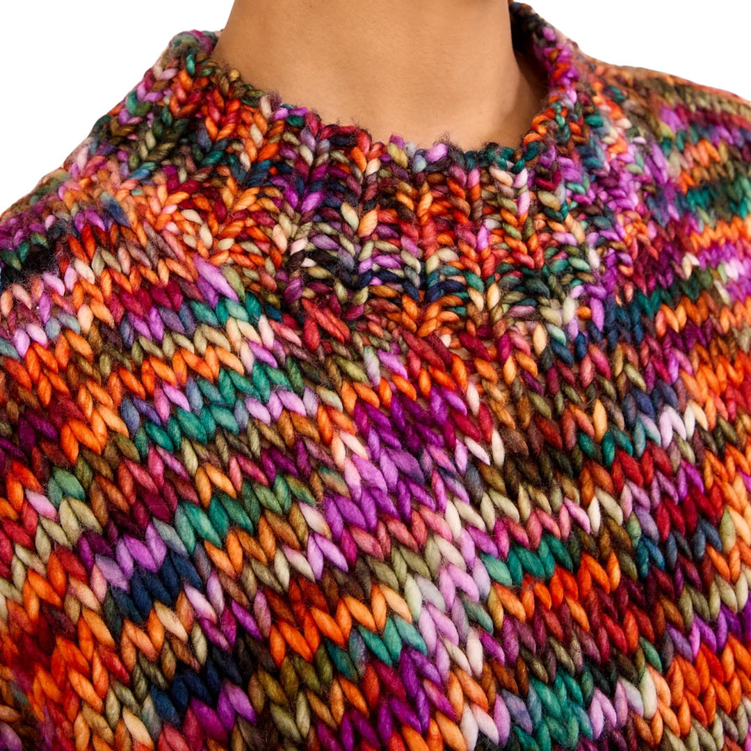 Maude Multicolor Knit Pullover in Quartz