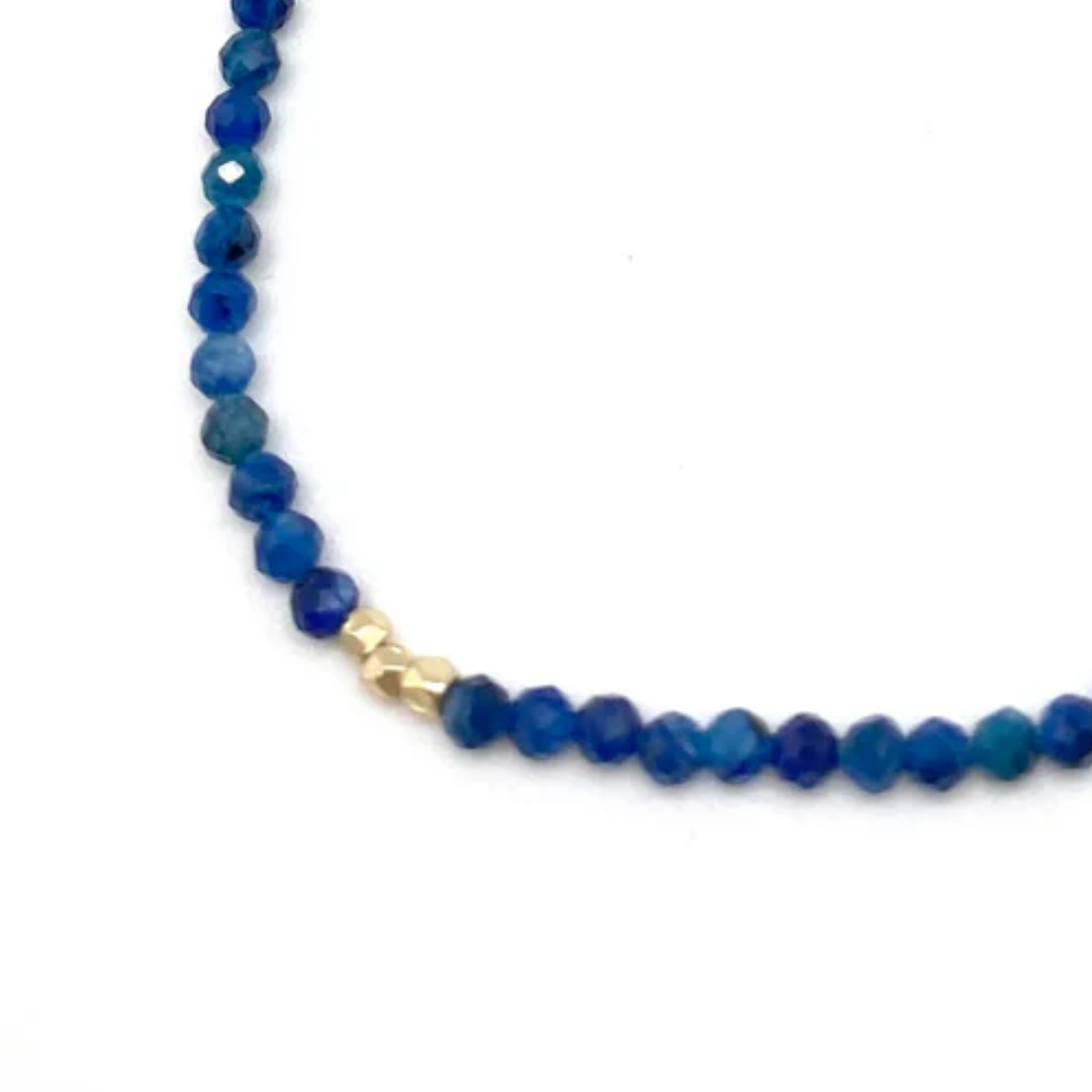 Sigrid Beaded Necklace in Kyanite