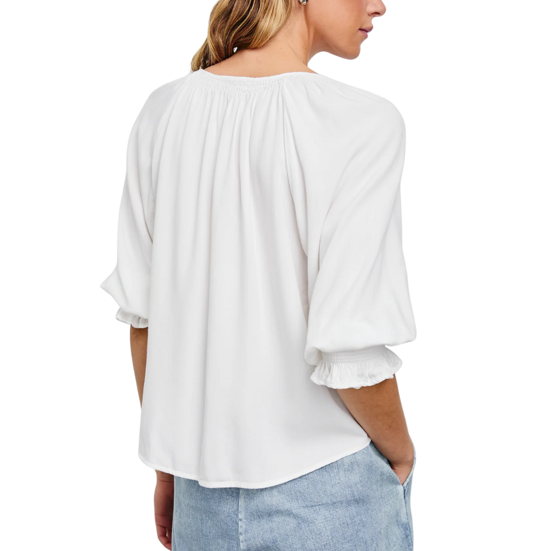 Mariah Top in Pearl