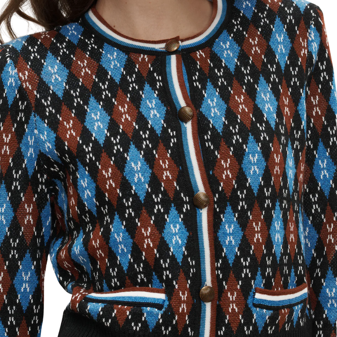 Sylvane Cardigan in Black Multi