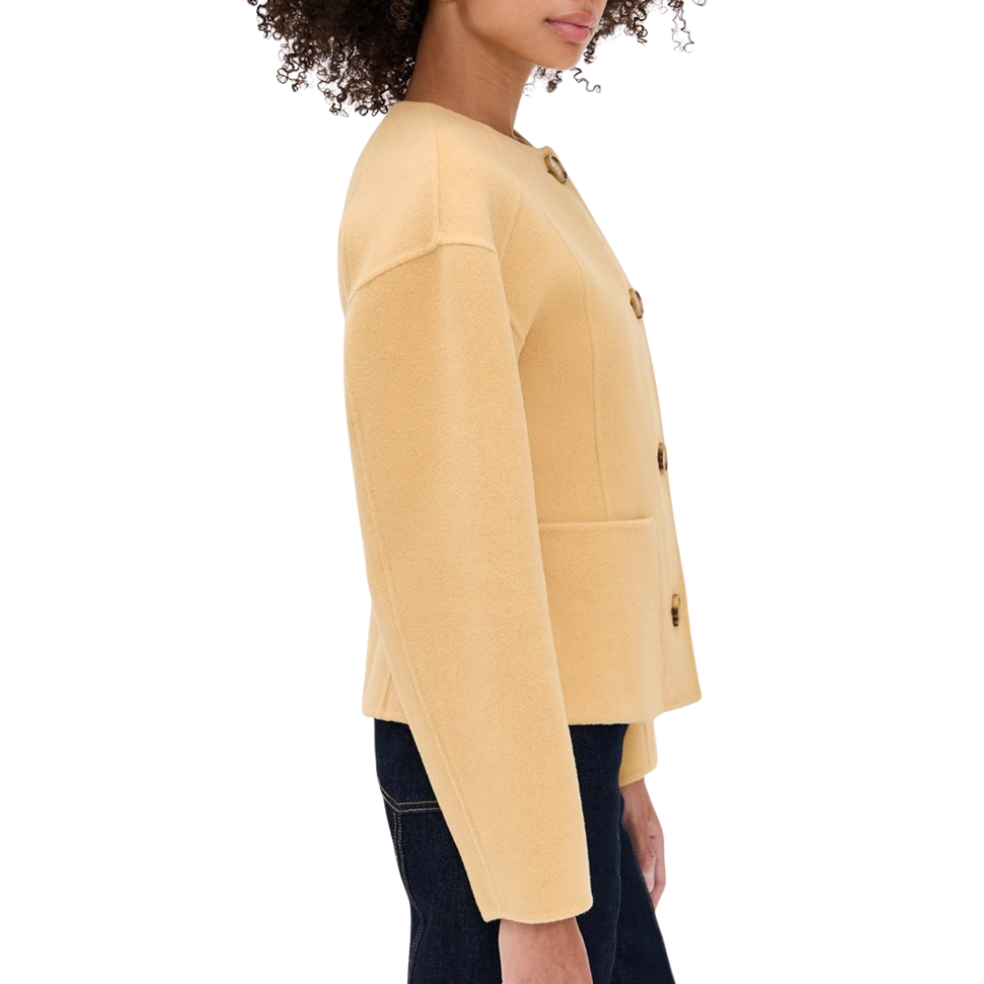 Elsie Double Faced Wool Coat in Lotus
