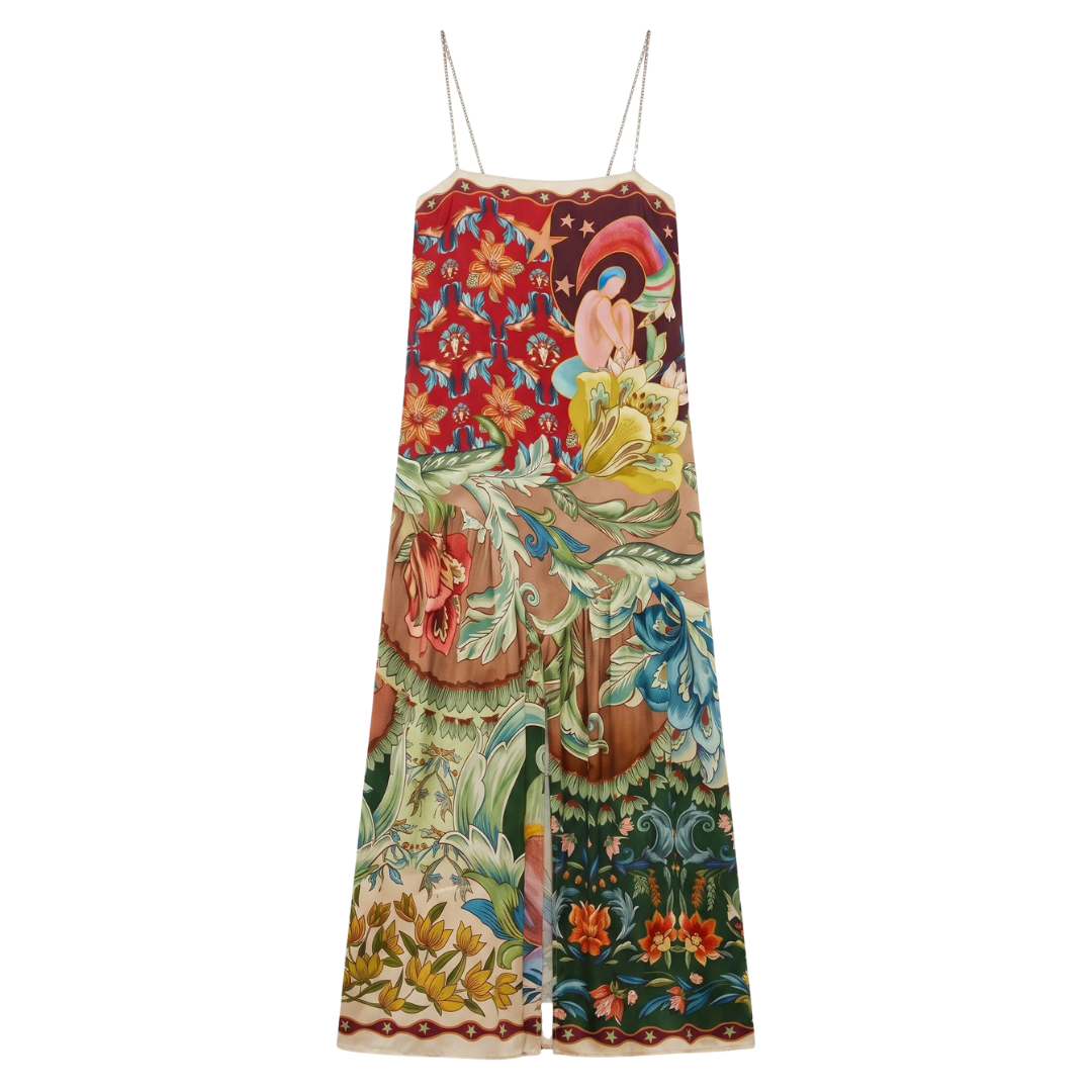 Maxi Sleeveless Dress in Lunar Boho Multicolor
