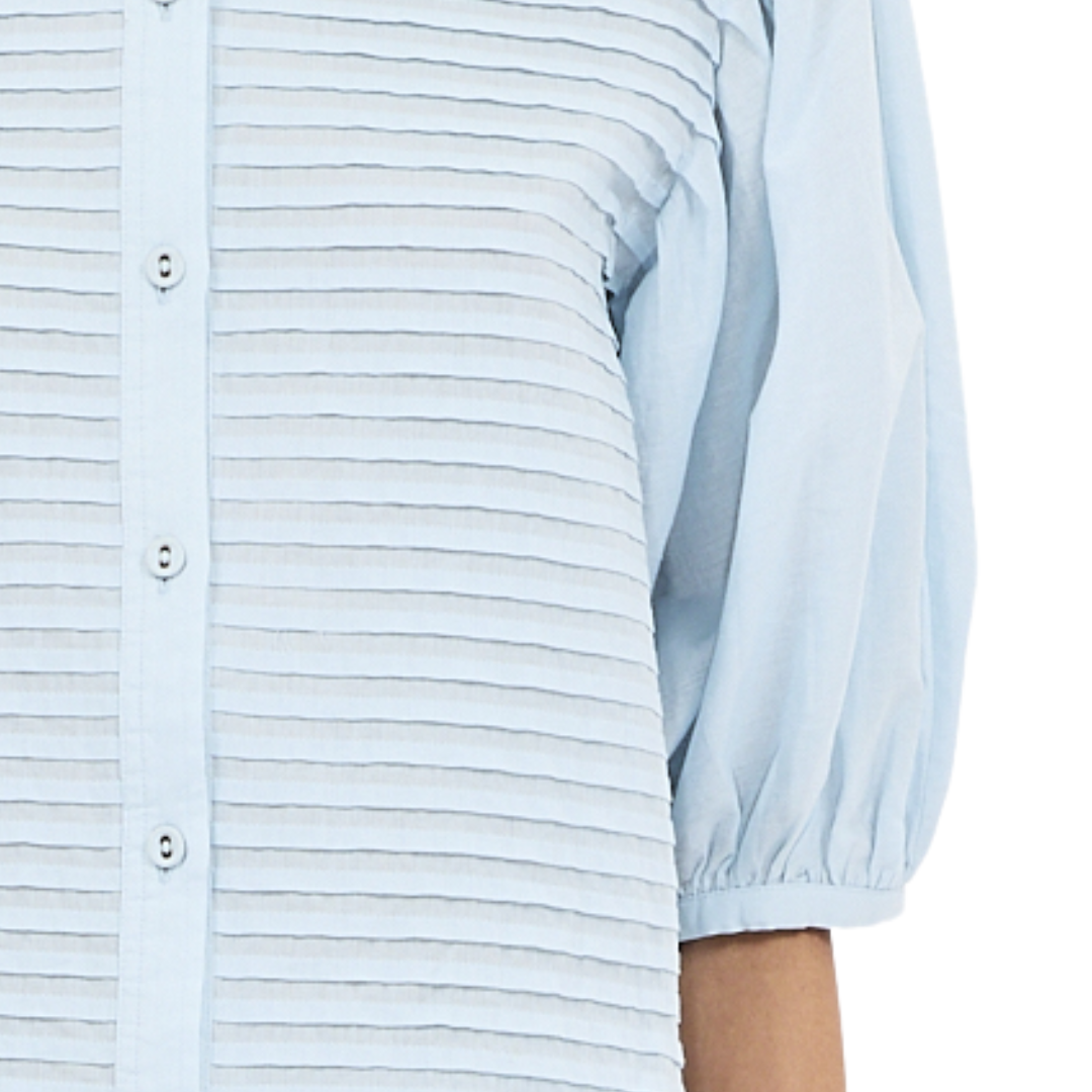 Cordelia Button Up Top in Adriatic