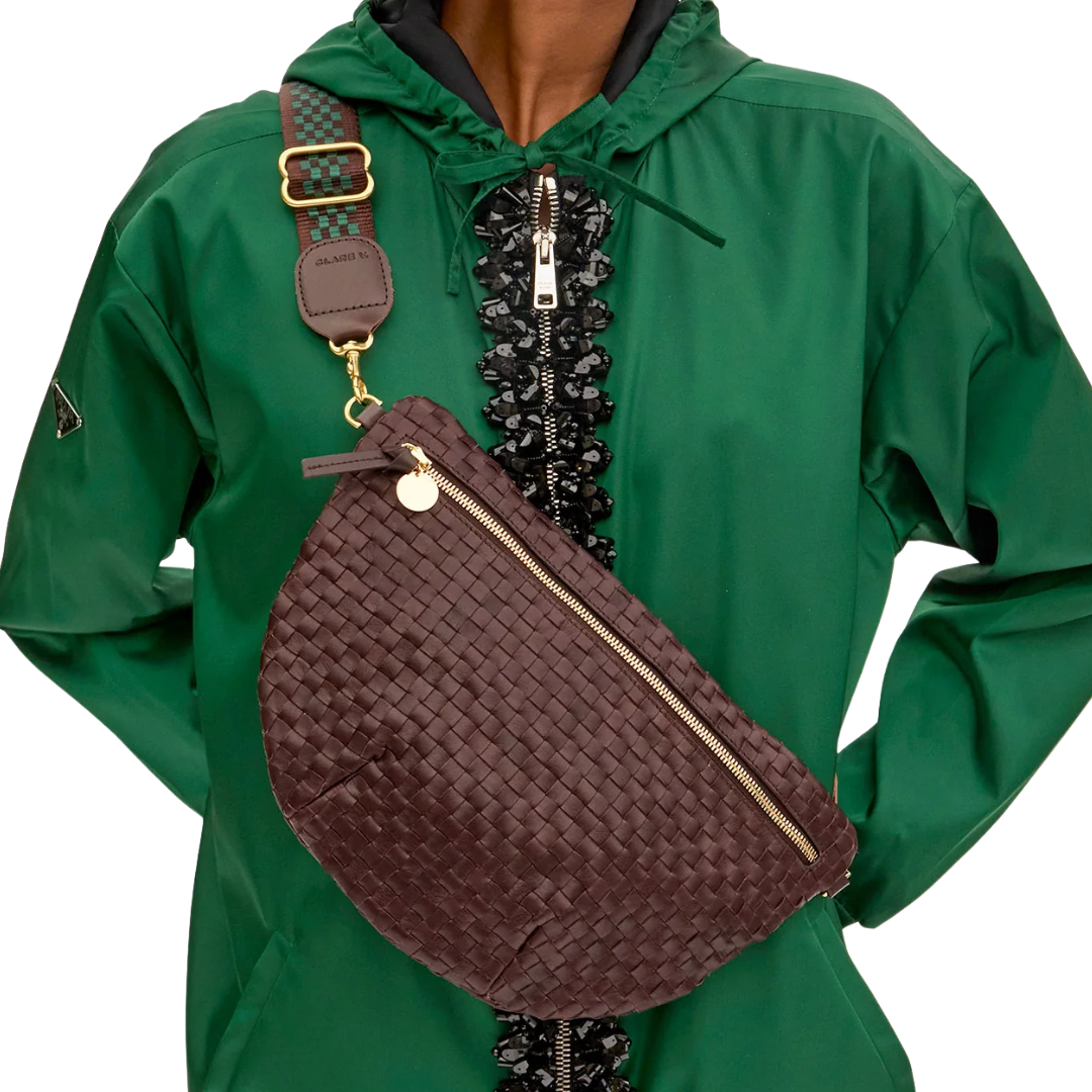 Grande Fanny in Tobacco Woven Checker