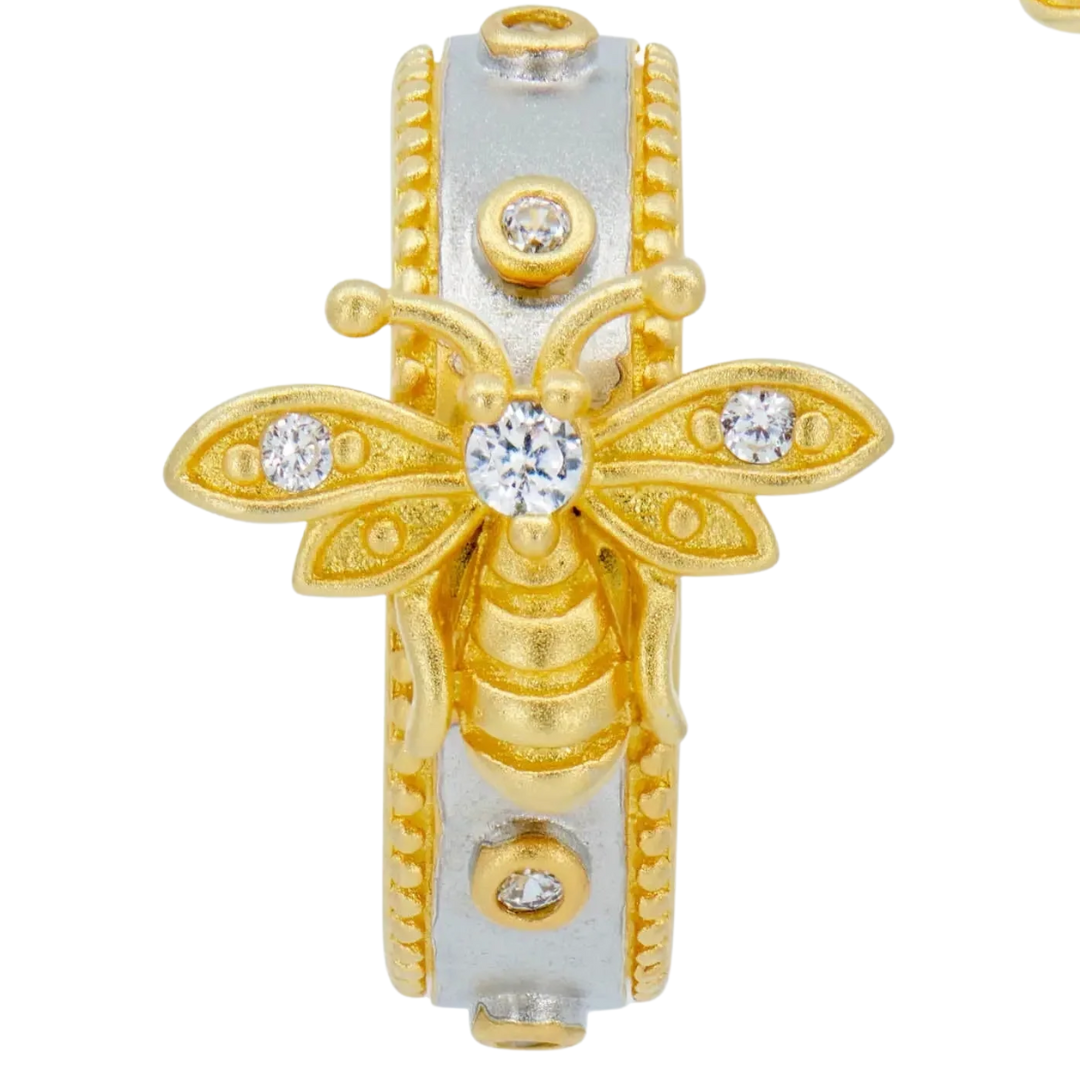 Wings Of Hope Hoop Earrings in Gold/Silver