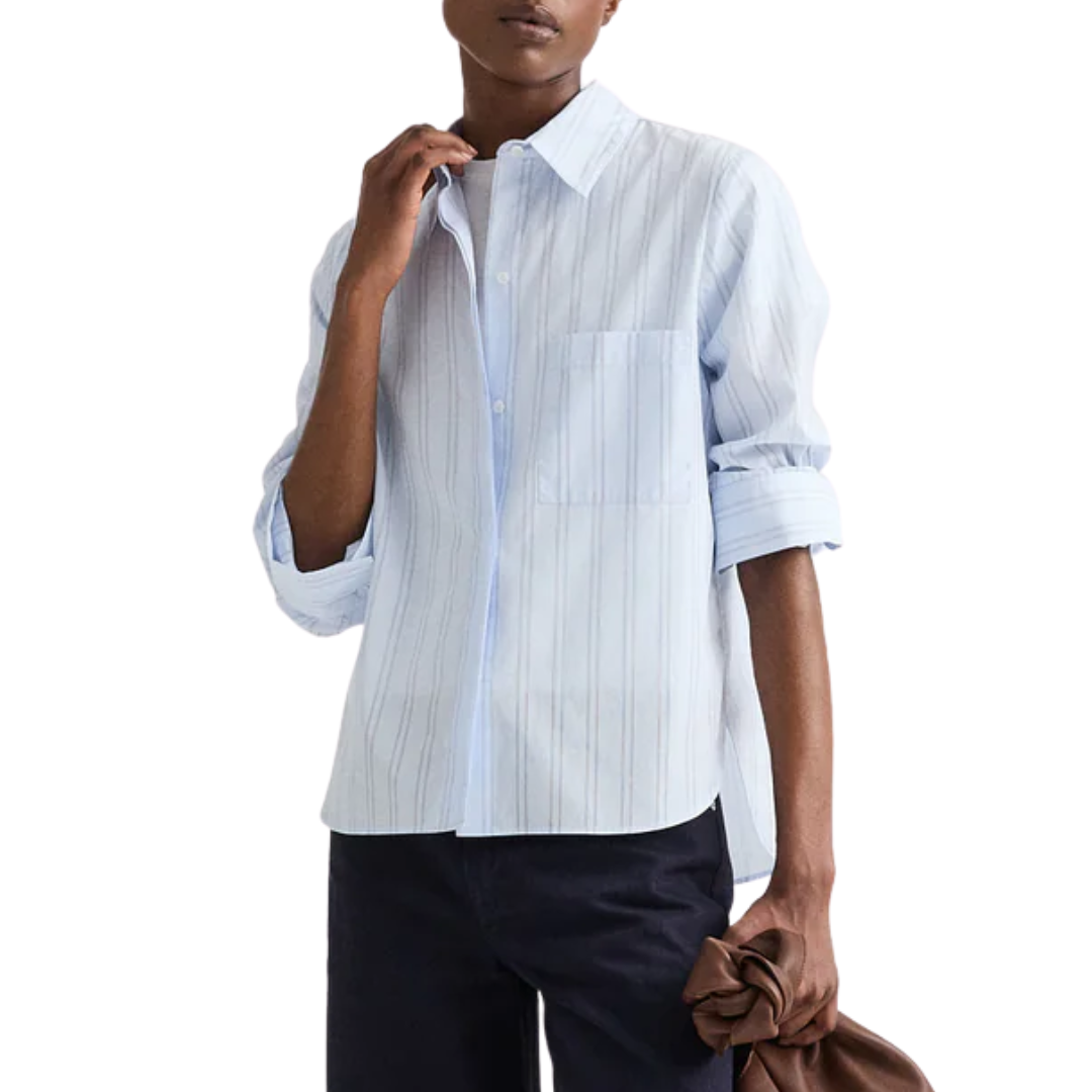 Boyfriend Shirt in Blue/Midnight