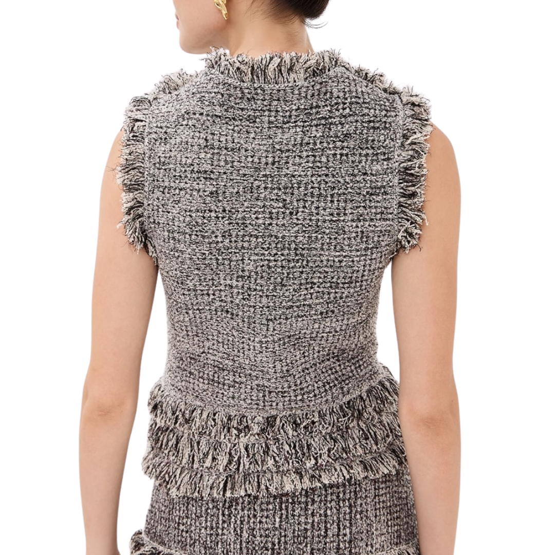 Kassi Knit Tweed Top in Dawn