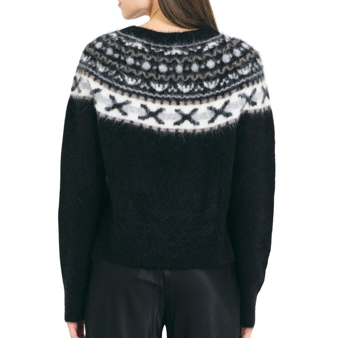 Cecilia Pullover in Black Combo