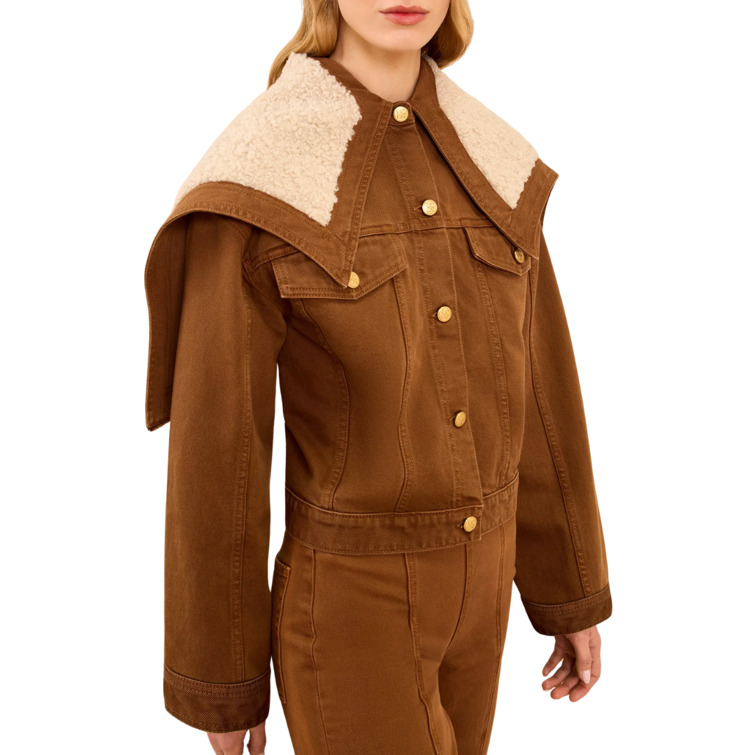 The Sybil Denim Jacket in Umber