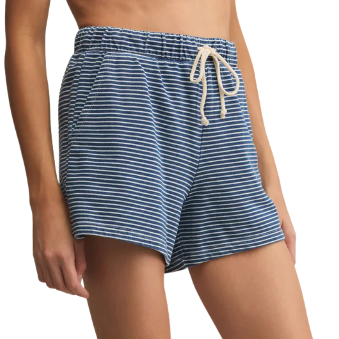 Hunter Striped Short in Vintage Indigo
