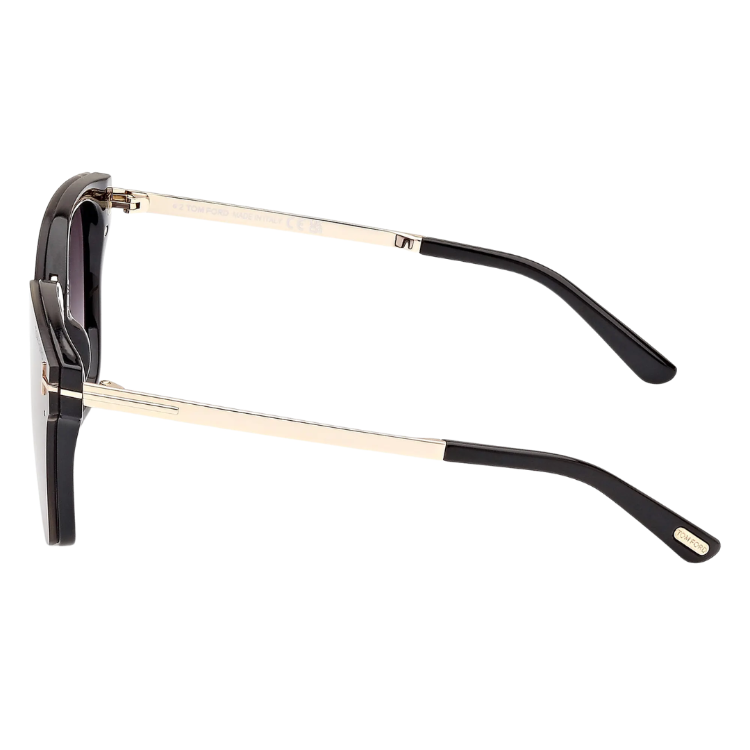 Philippa Sunglasses in Shiny Black