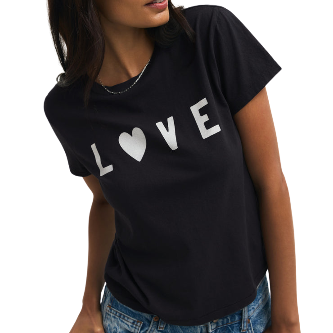 Adore Tourist Tee in Black Sand