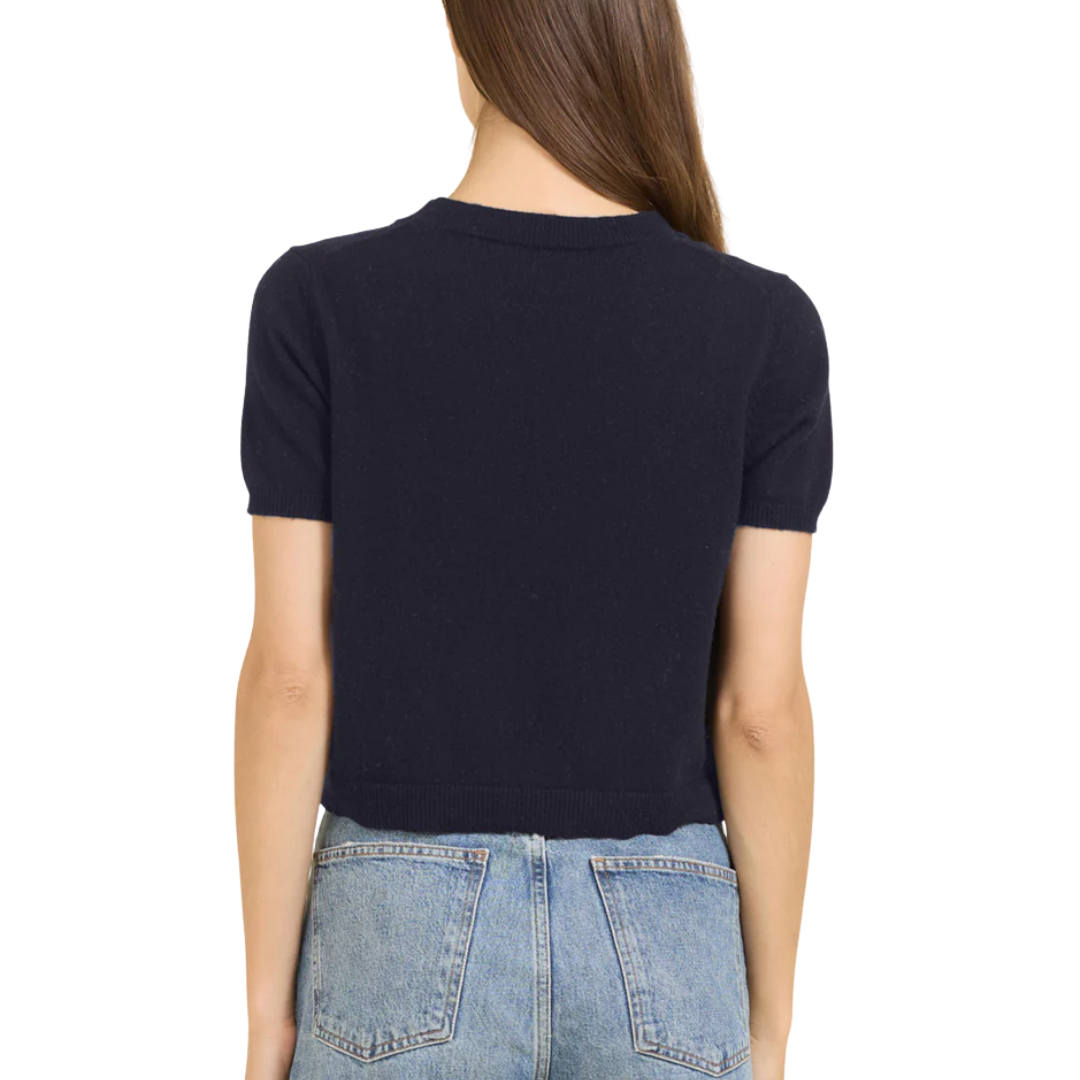 Kadri Cashmere Tee in Navy