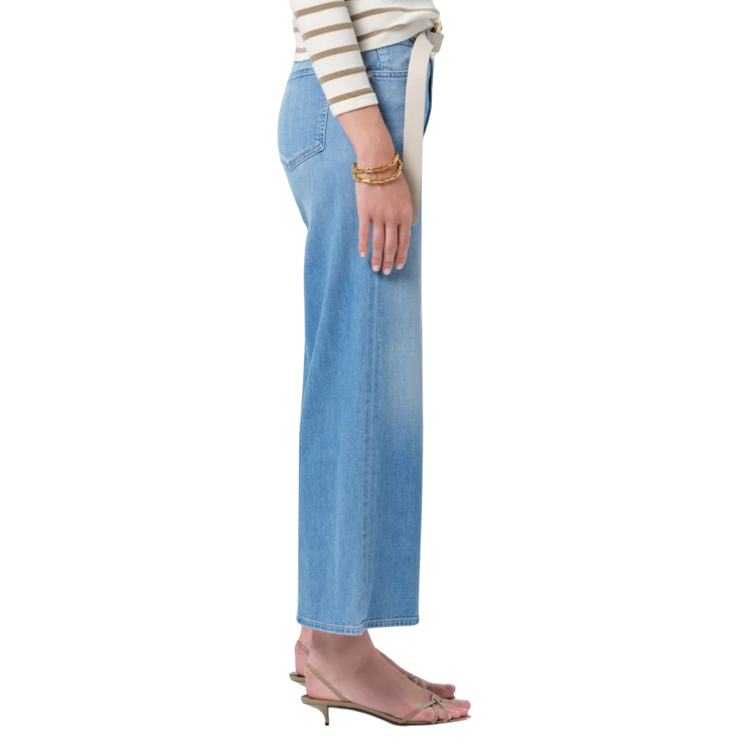 Lyra Wide Leg Crop Clean Hem in Andante