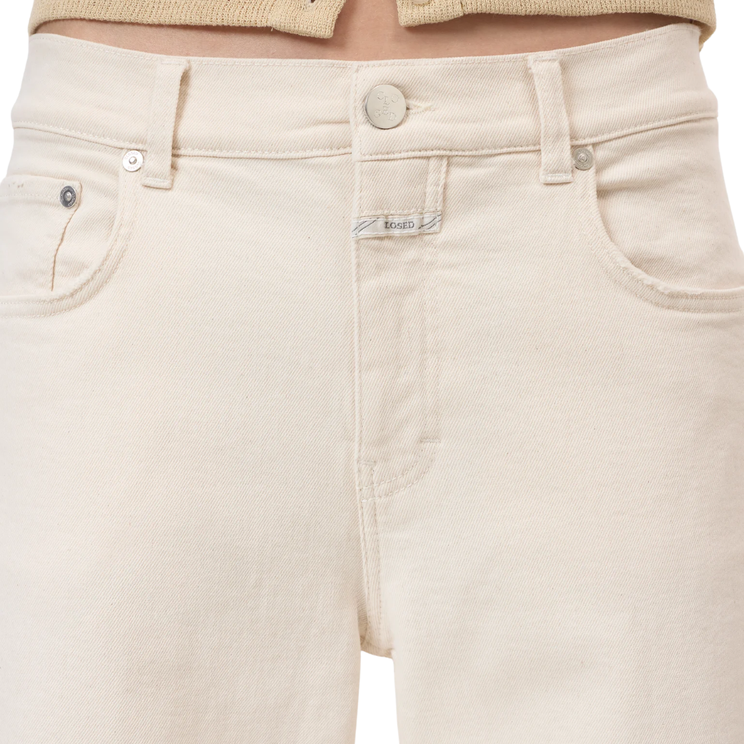 Jayla Wide Jeans in Ivory