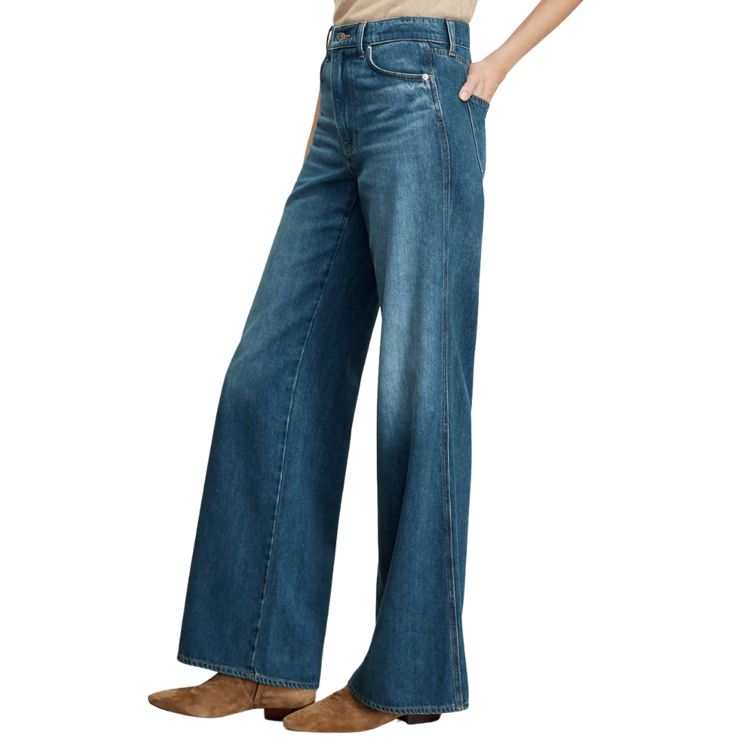 Kasey Wide-Leg Jean in Bright Blue