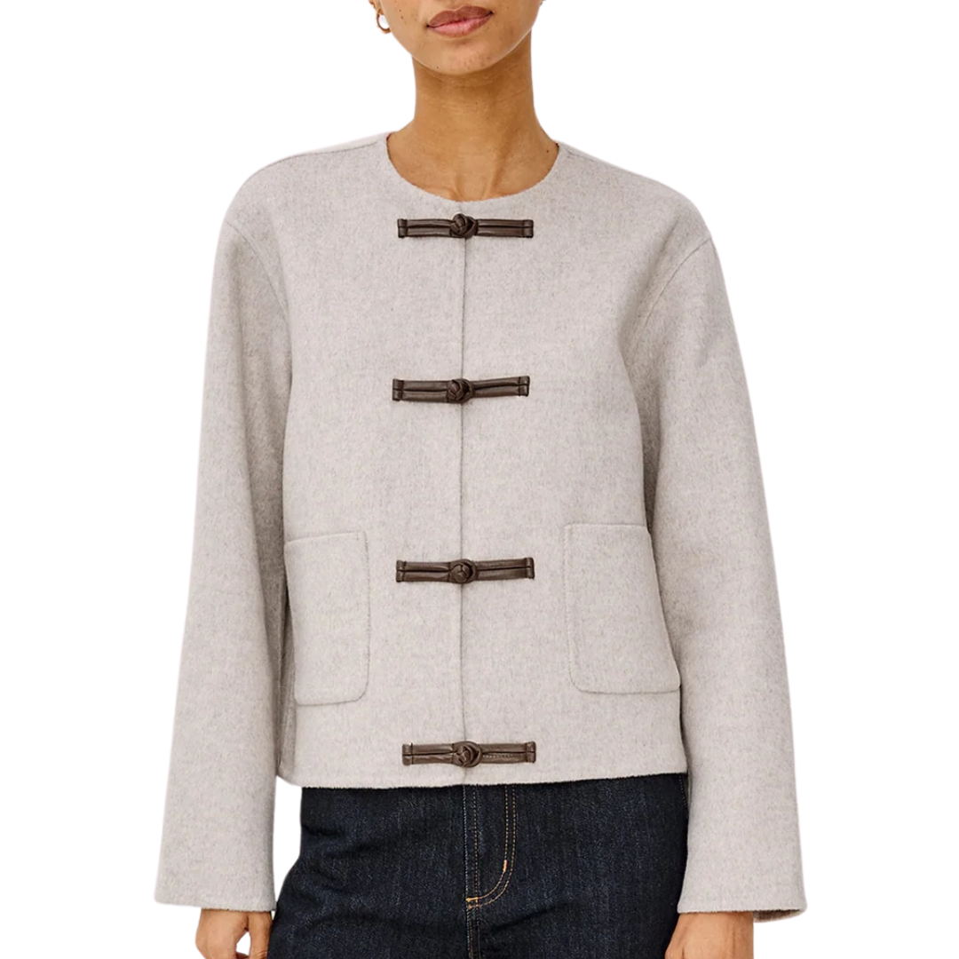 Deidre Jacket in Heather Oat