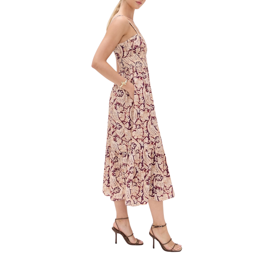 Nadine Cami Midi Dress in Amaranthus