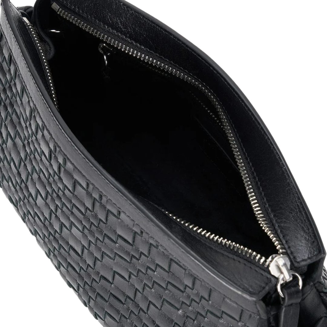 Maude Convertible Clutch in Black Woven