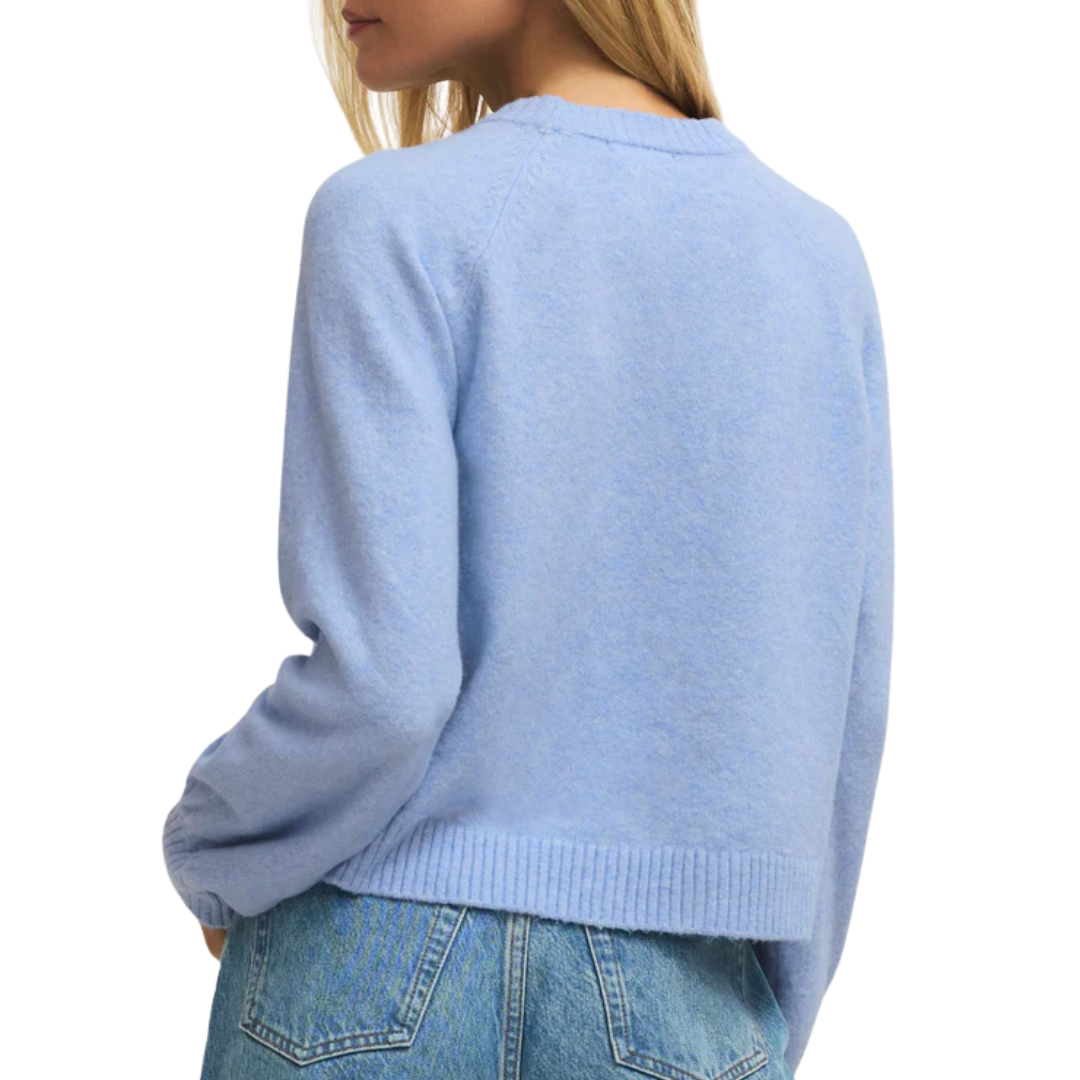 Coming Up Cozy Sweater in Blue Light