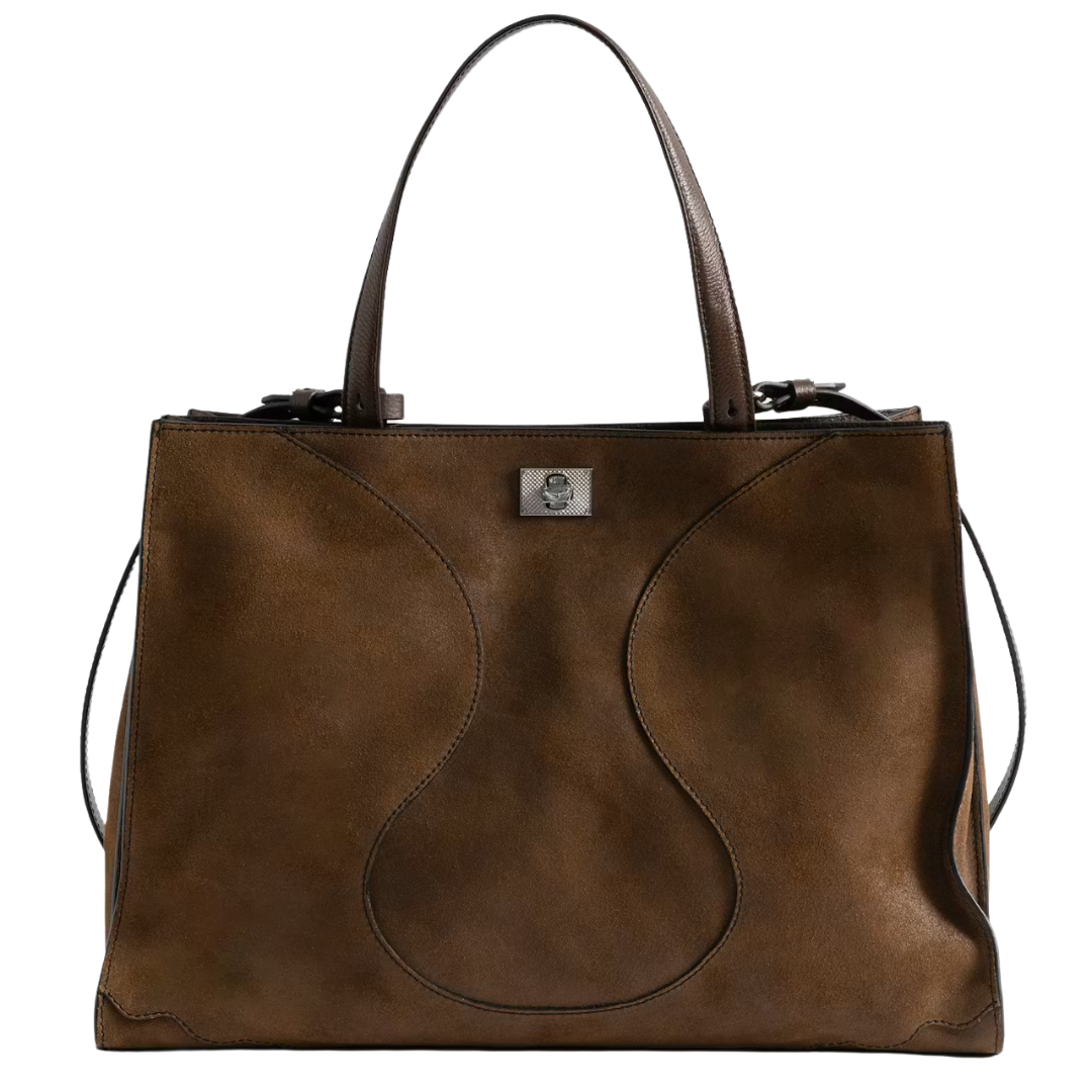 Jack Suede Bag in Wood