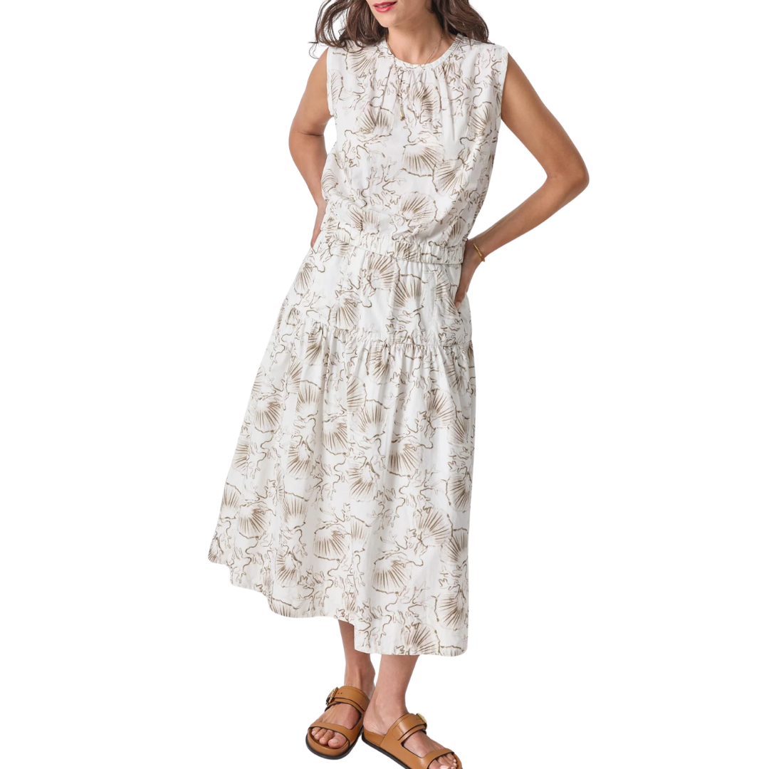 Poplin Shell in Fern Print