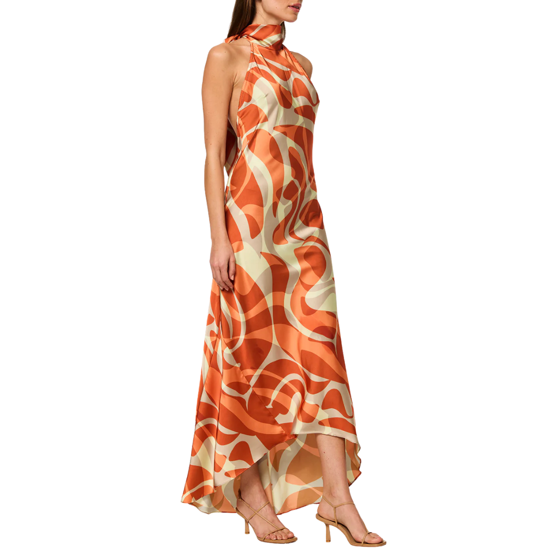 Fiore Dress in Abstract Summer Shade
