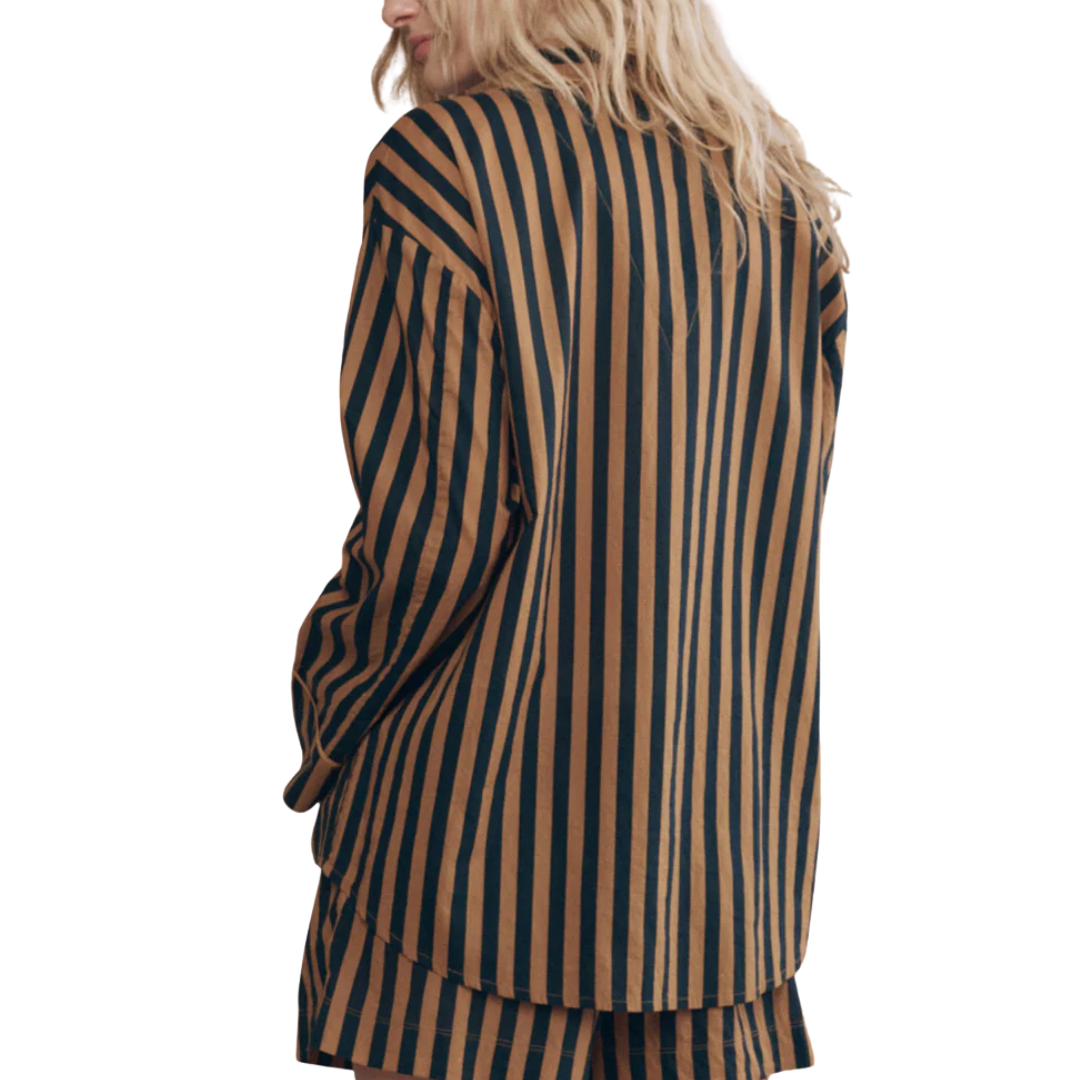 The Pajama Shirt in Club Stripe