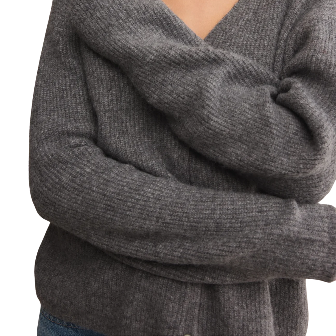 Emile Cardigan Classic in Heather Grey