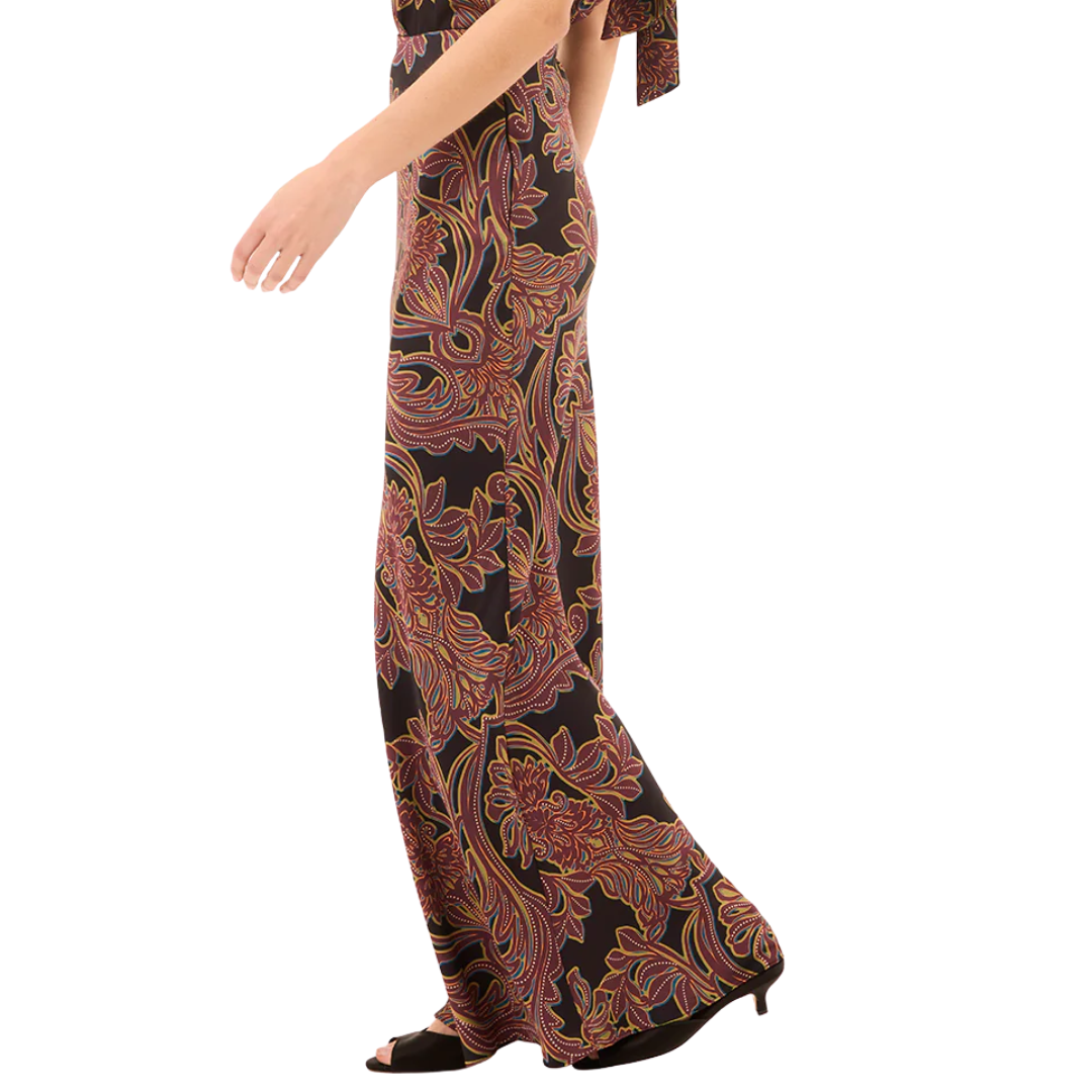 Sierra Skirt in Studded Flora Satin