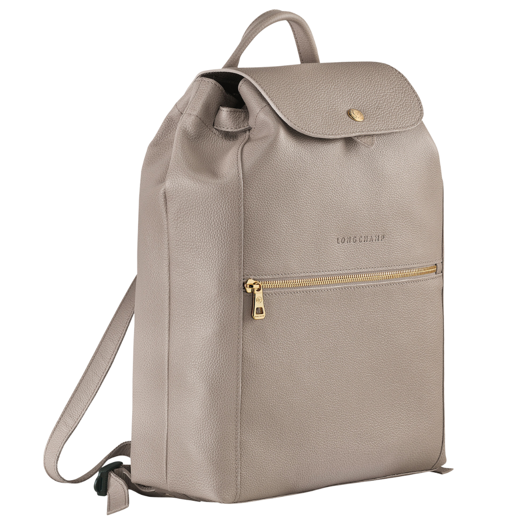 Le Foulonne Leather Backpack in Turtledove