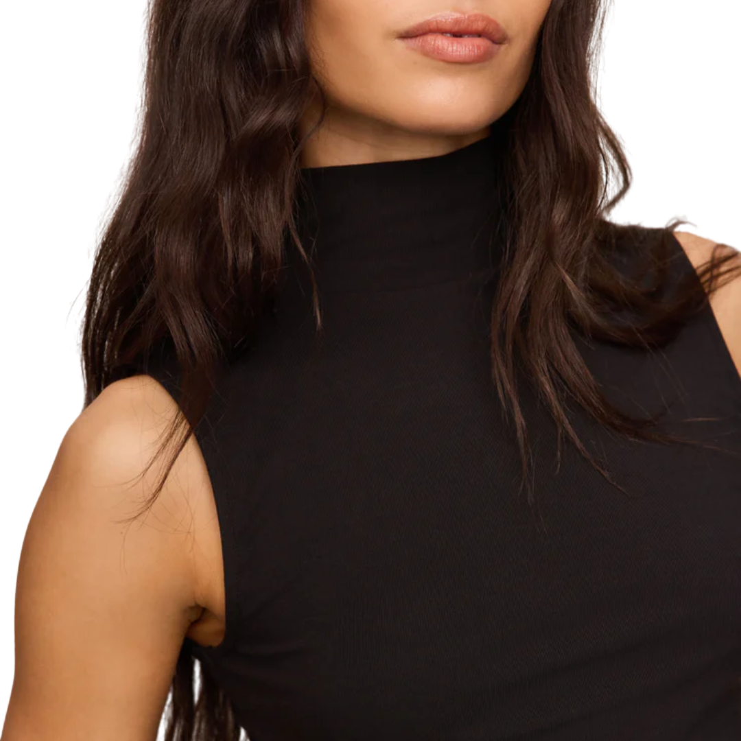 Silva High Neck Tank in Black