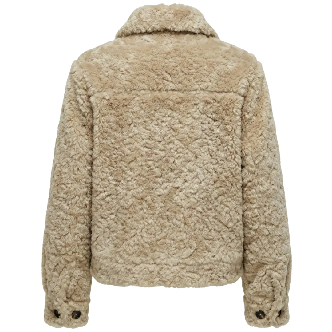 Dream Faux Fur Jacket in Honey