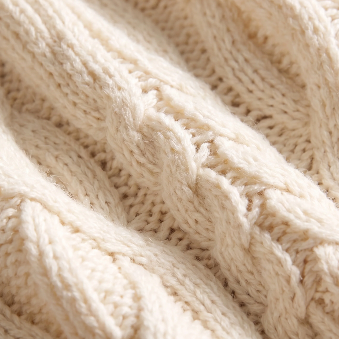 Hartwell Cable Knit Sweater in Sandstone