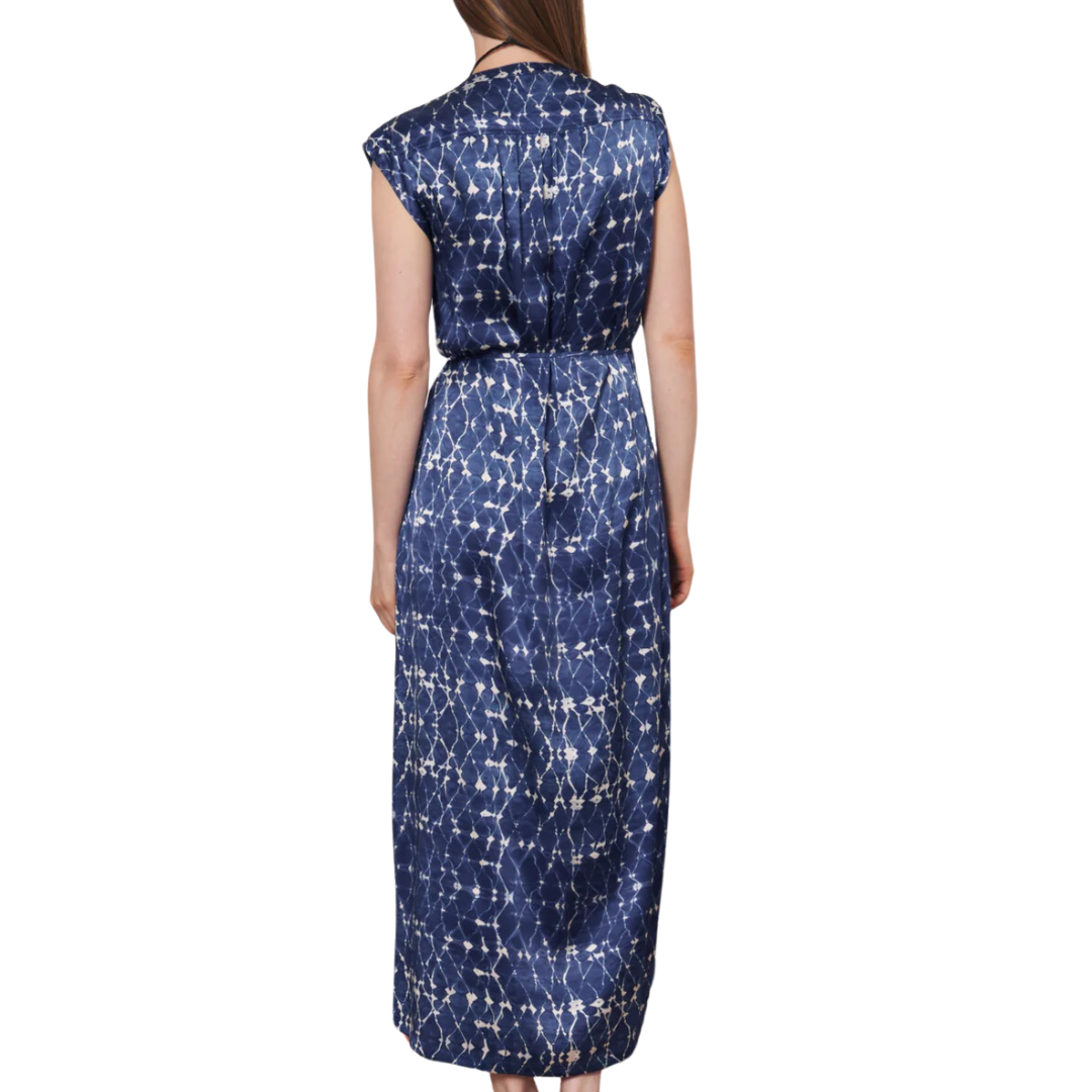 Zaire Midi Dress in New Blue