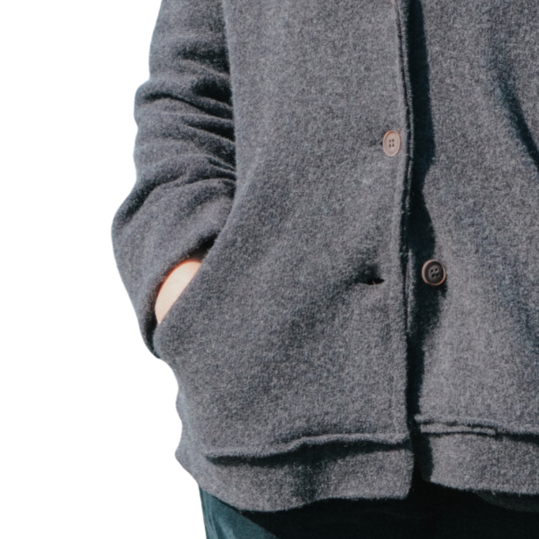 Wool/Cashmere Jacket in Grey
