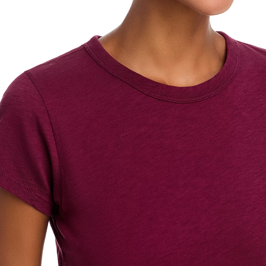 The Slub Tee in Burgundy