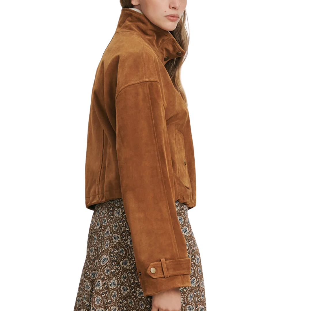Bateman Suede Jacket in Acorn