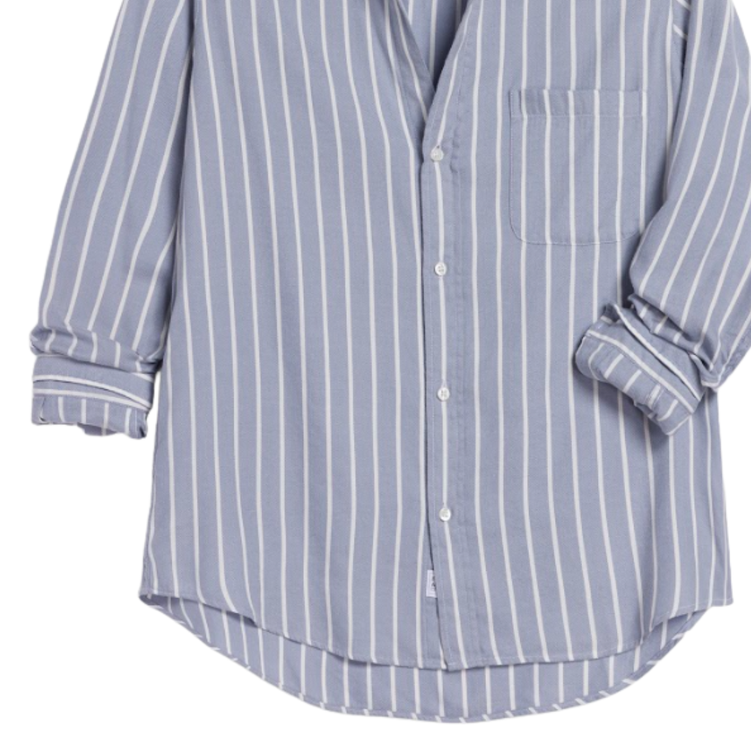 Eileen in Wide Blue Stripes