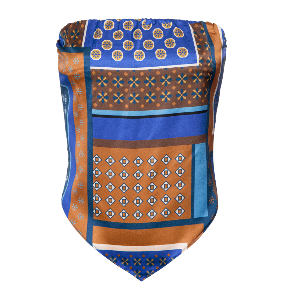 Mae Top in Tile Patchwork