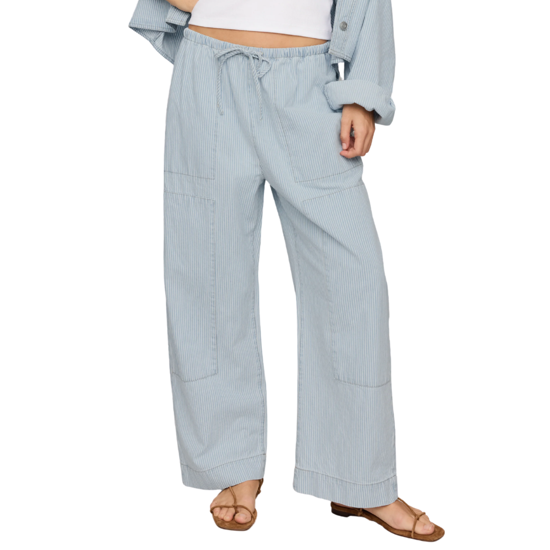 Soft Denim Carpenter Pant in Seaboard Stripe