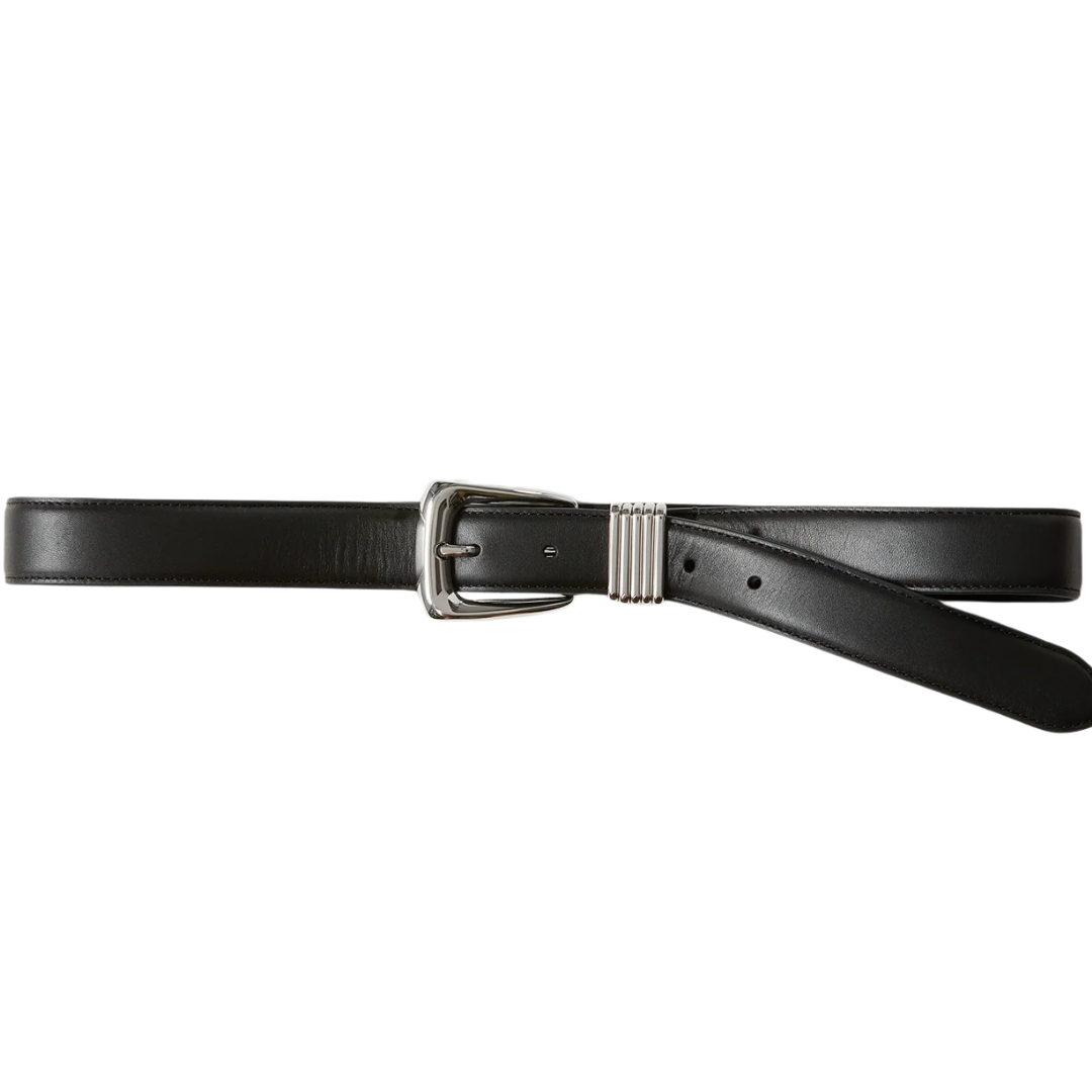 Arch Leather Belt in Black