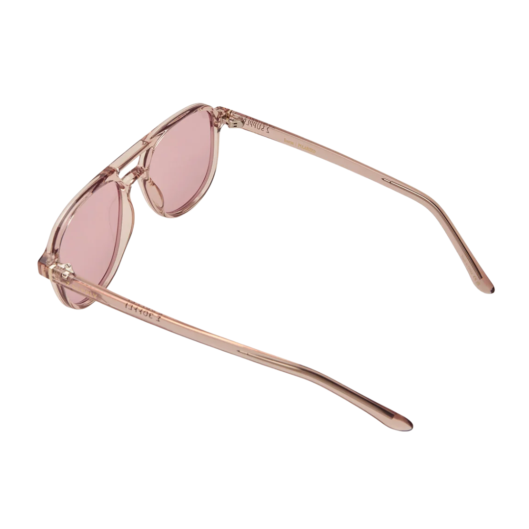 Tourist Polarized Sunglasses in Rose Crystal - Pink