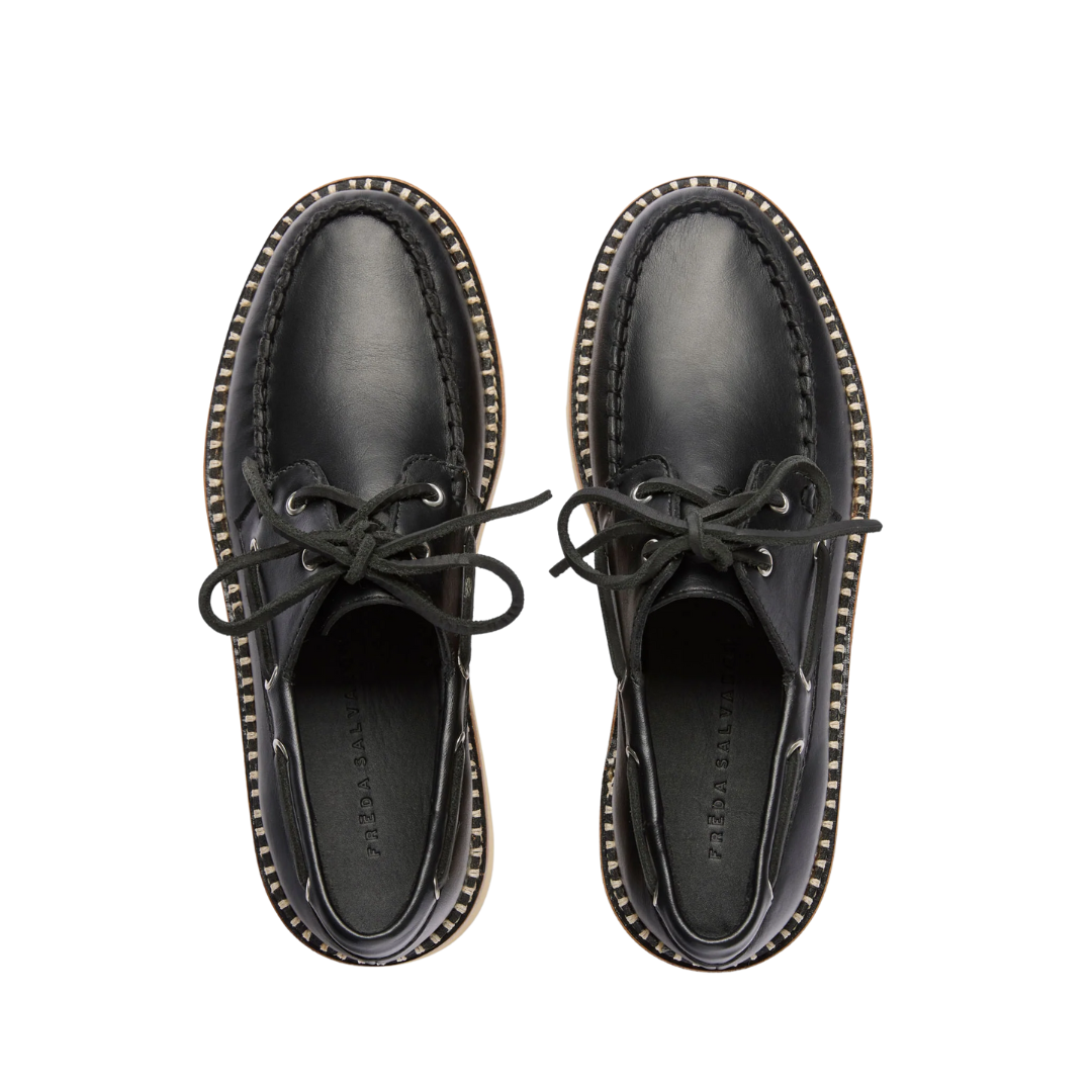 Collins Lug Loafer in Black