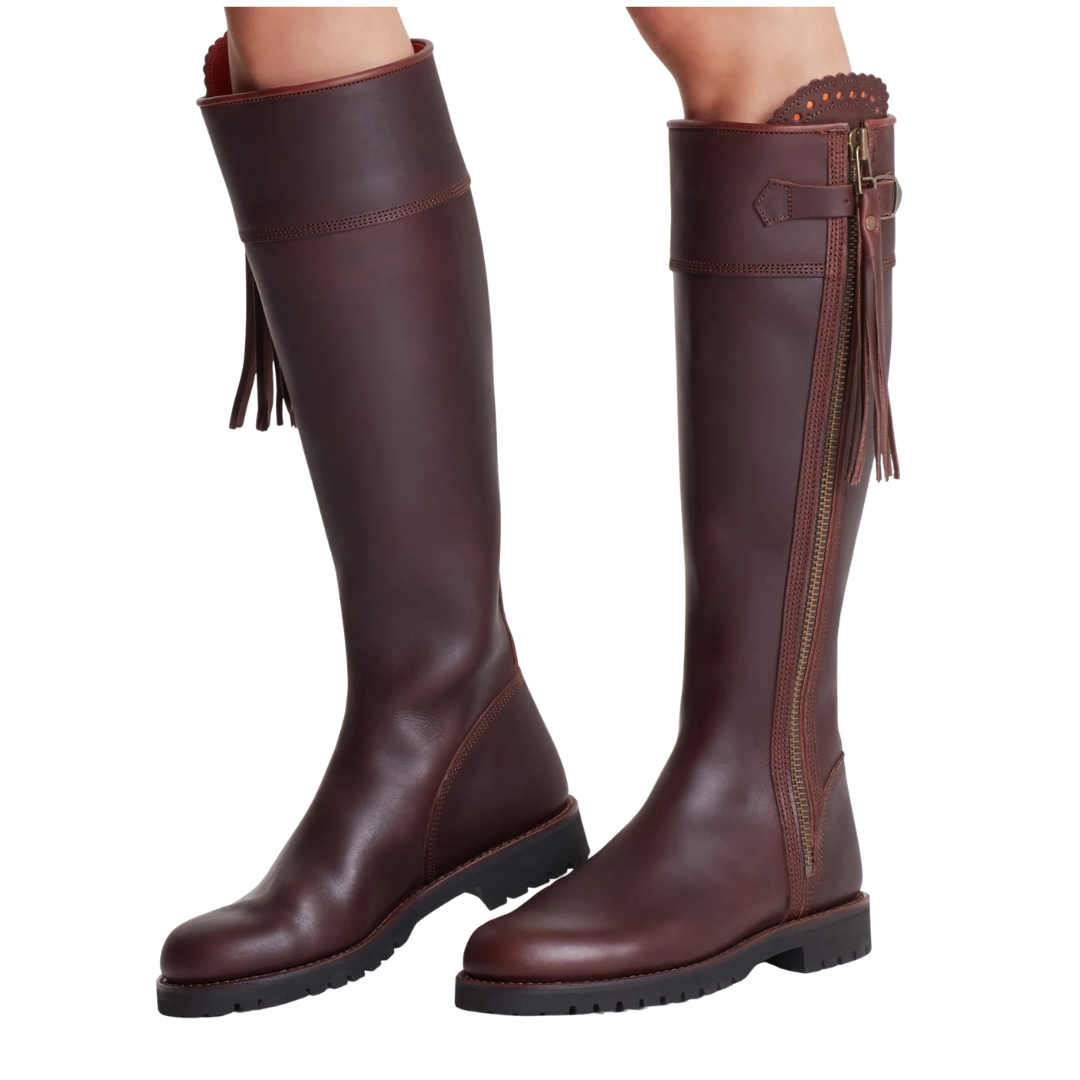 Long Tassel Boot in Conker