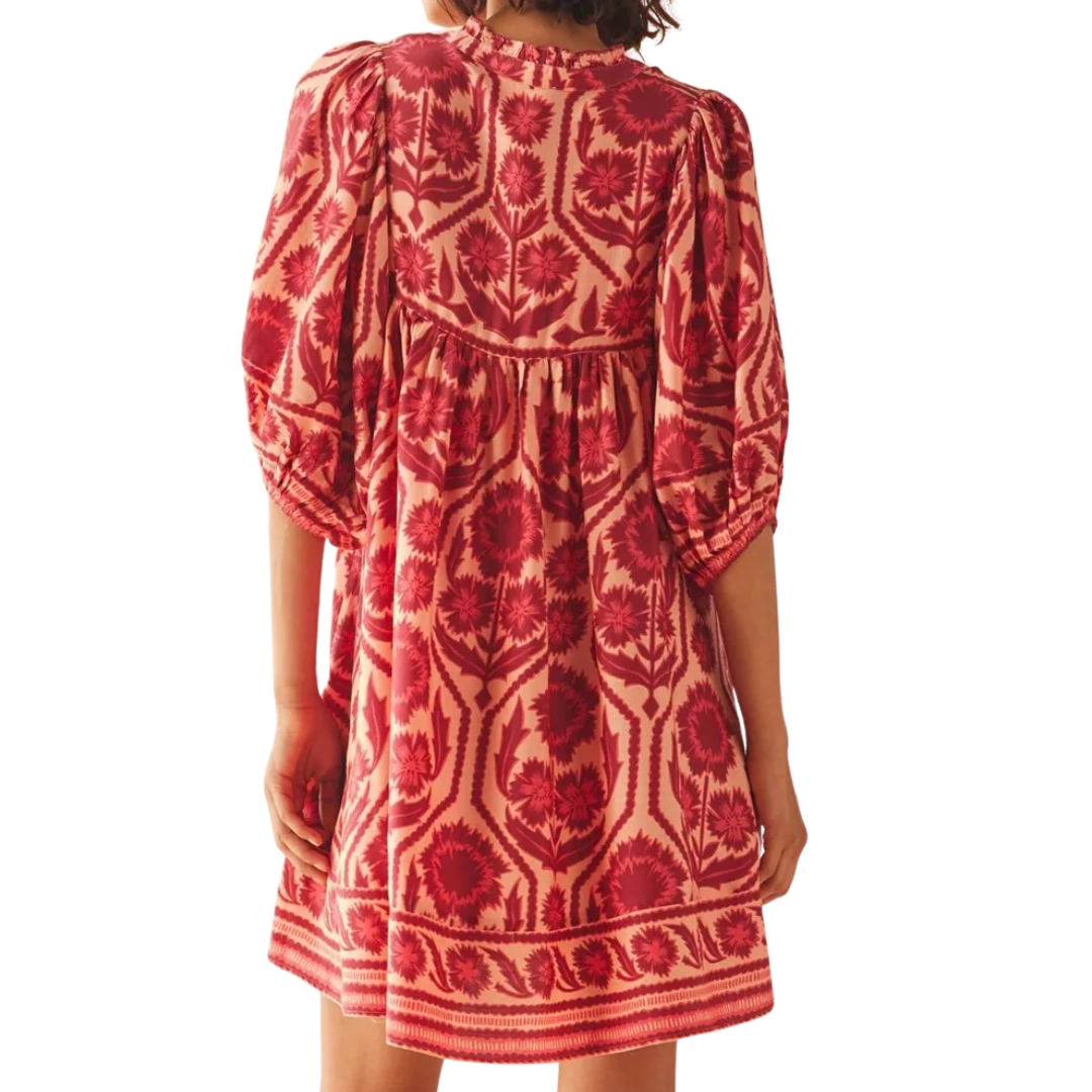 Wren Mini Dress in Tessa Goji