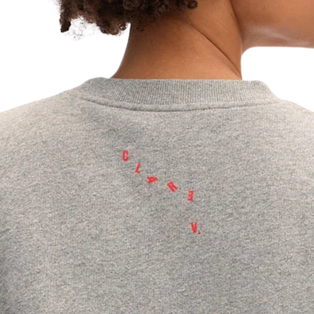 Oversized Sweatshirt in Grey Melange Grand Block Ciao