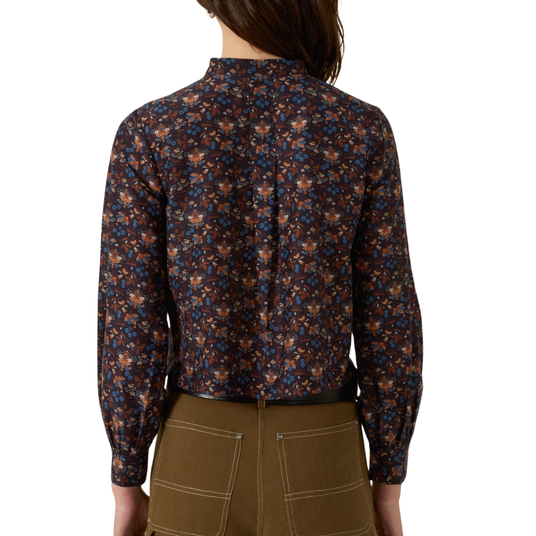 Chancery Indigo Kilim Shirt in Dark Blue