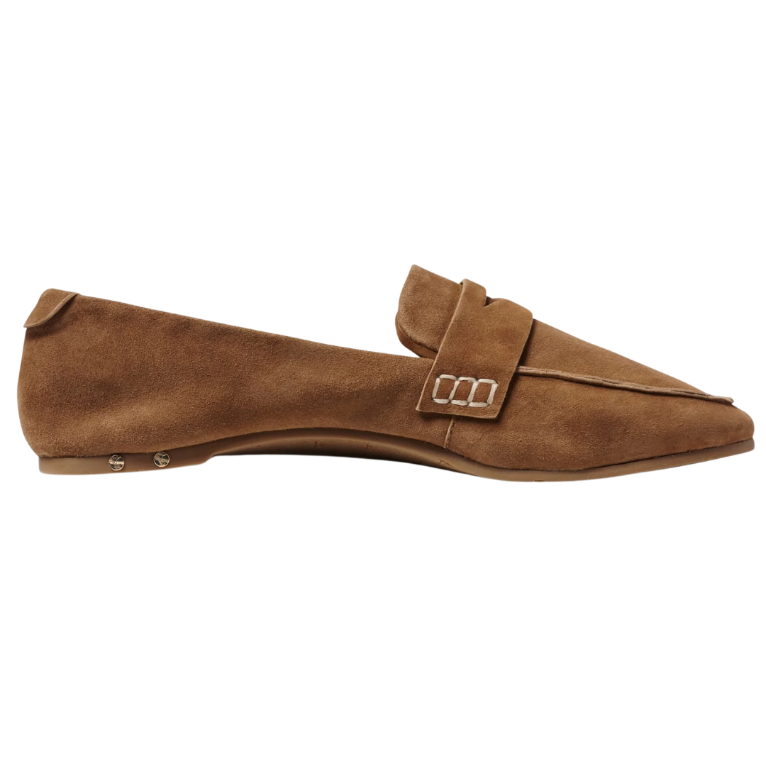 Moorhen Suede Loafer in Toffee